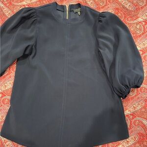 Ted Baker London Gray Oversized Puff Sleeve Blouse